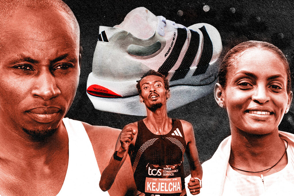 Through Sawe, Kejelcha and Assefa, Adidas defiantly pulls off a coup in London — as rivals watch