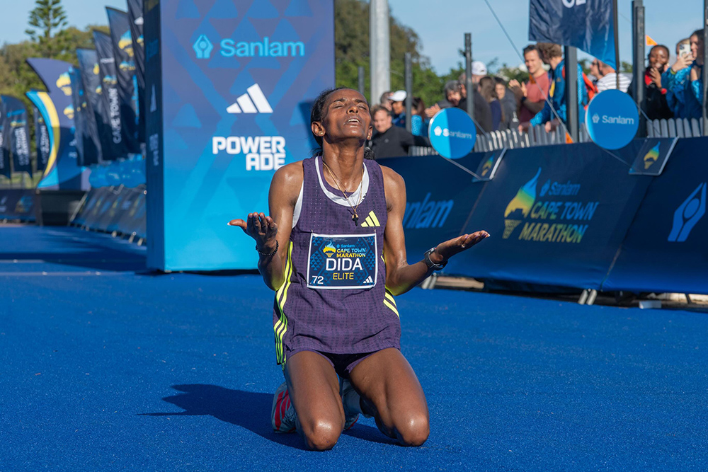 Esa gets course record win at Cape Town Marathon, Dida takes women’s race as Kipchoge starts world tour