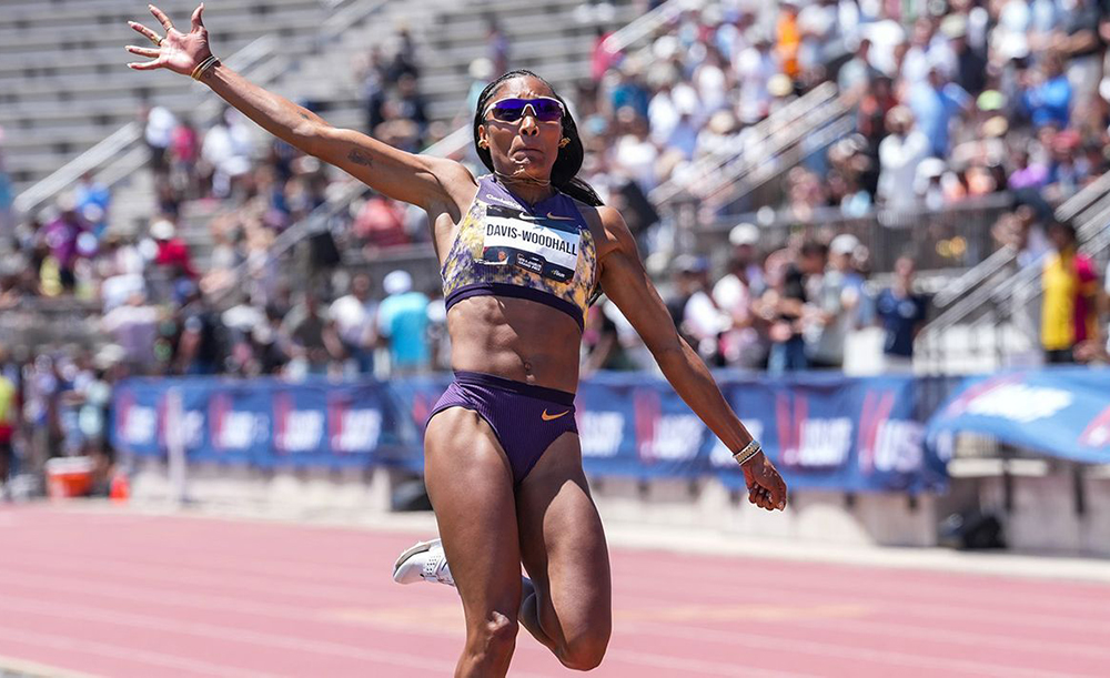 Davis-Woodhall leaps to world lead as Richardson, Bednarek and Russell shine at L.A. Grand Prix