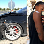 Tara Davis-Woodhall says she suffered a concussion, injuries after car accident