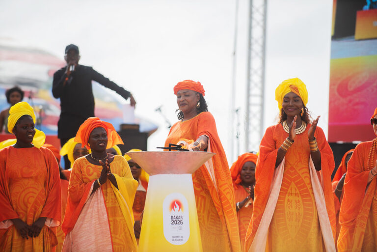 Olympic flame arrives in Senegal ahead of the Games' first event in Africa