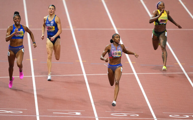 Jefferson-Wooden and Bednarek get sprint doubles, world leads to close out Budapest