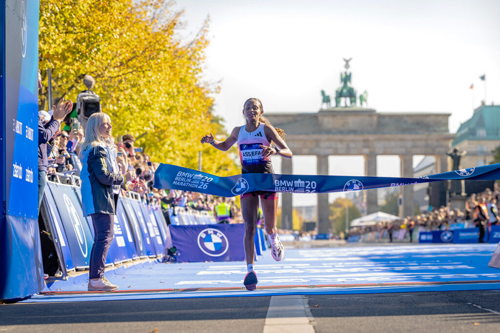 Nearly a month after her dramatic win in Berlin, Assefa finally receives her medal