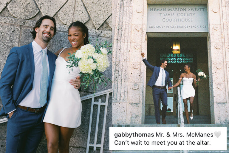 Gabby Thomas announces nuptials with Spencer McManes in civil ceremony
